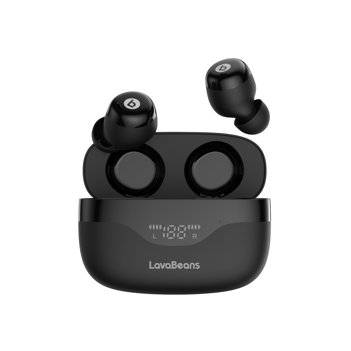 LavaBeans True Wireless Earbud Bluetooth 5.0 Stereo Bass Touch control In-Ear Headphones